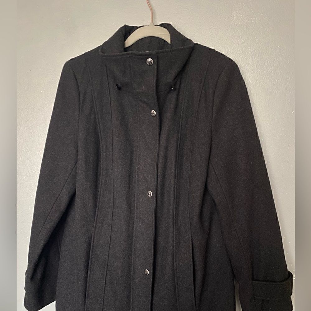 Calvin Klein Dark Grey wool Peacoat Size 10